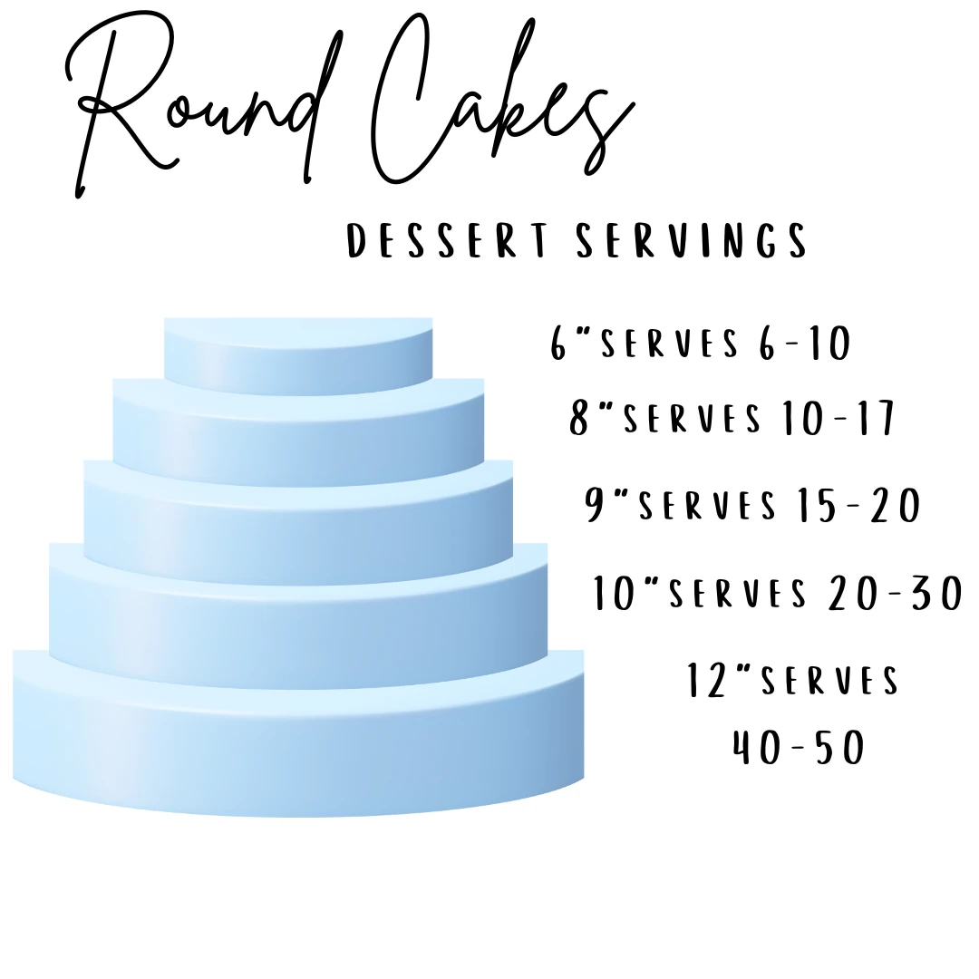 Round Cake Serving Size Image